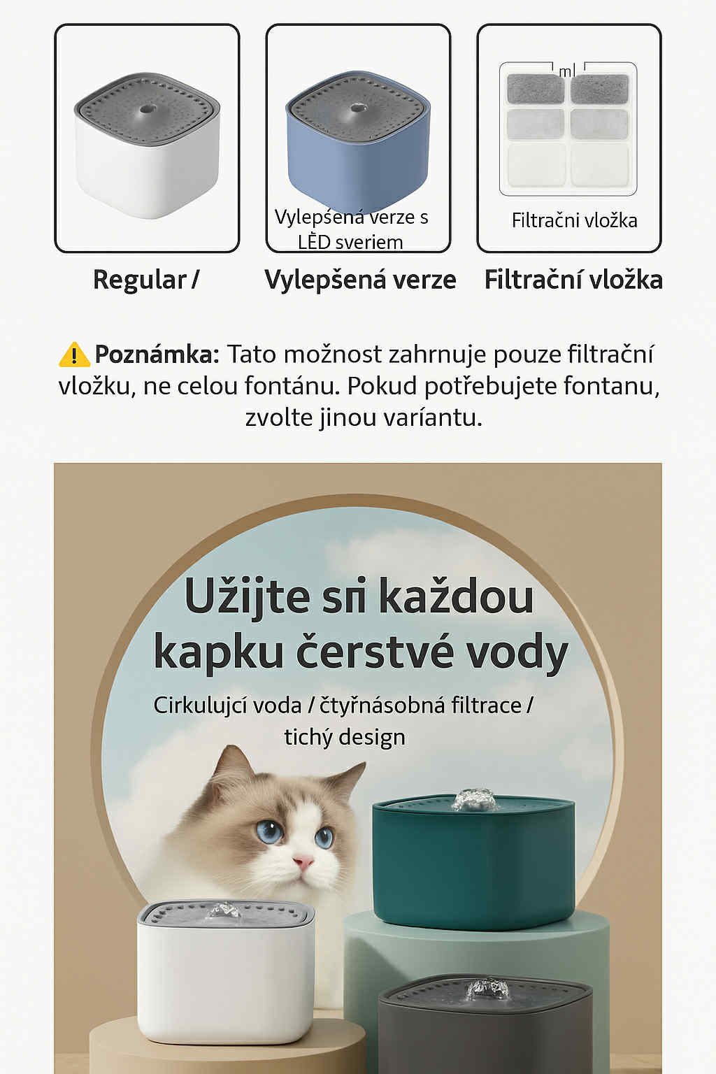 Fontánka pro mazlíčky